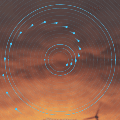 A polyrhythmic spiral.